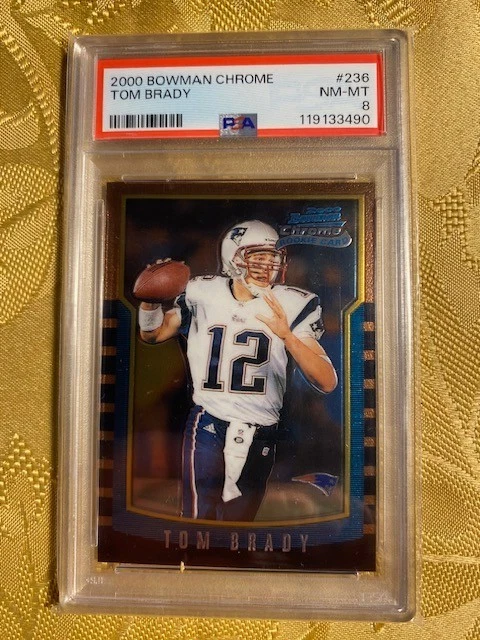 Bowman Tom Brady Rookie Football Sports Trading Cards