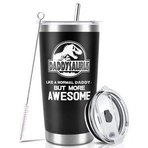 Fathers Day Tumbler Gifts for Dad from Daughter Son,20oz Insulated Tumbler with - Picture 1 of 5