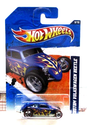 2011 Hot Wheels Heat Fleet Custom Volkswagen Beetle Redline 5SP Wheels-Walmart - Image 1 of 4