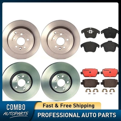 Juego de pastillas de freno de disco delanteras traseras rotor de freno de disco para Land Rover LR2 2008-2012 Foto 1 de 4