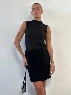 Gianni Versace 1990s Suede Mini Skirt - W30 - Image 1 of 4