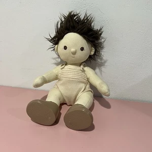 Bambola Olli Ella Dinkum scarpe bambino morbide snodate 14 in cotone capelli marrone scuro occhi - Foto 1 di 12