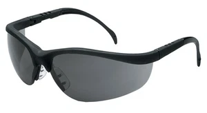 Crews KD112AF Klondike Safety Glasses Black Frame w/ Gray A/F Lens (12 Pair) - Picture 1 of 1