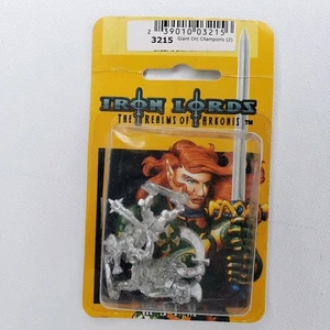 RAFM 3215 Giant Orc Champions (2) Metal Fantasy Minis nuovo con scatola fuori produzione Iron Lords - Foto 1 di 4