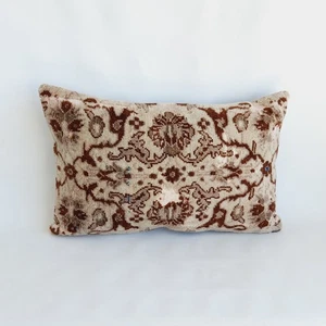 handmade rug pillow cover , ethnic design turkish rug pillow 16x24 - Picture 1 of 9