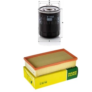 MANN-FILTER Ölfilter Luftfilter für Peugeot Expert Kasten 2.0 BlueHdi 120 4x4 - Bild 1 von 4