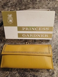 Cartera de cuero de vaca Princess Gardner vintage, nueva en caja - Imagen 1 de 6