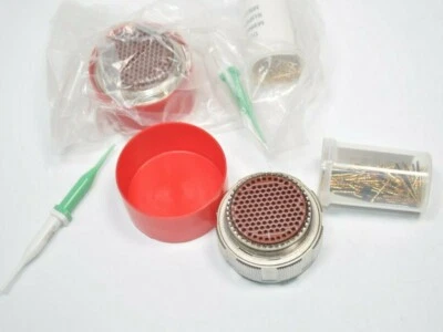 Lot Deutsch D38999/26FJ35PN 128P Circular Mil-Spec Connector & M39029/58-360 Pin - Image 1 of 4