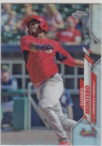 2020 Topps CHROME Pro Debut ELEHURIS MONTERO Refractor Rookie #6inals 48/99