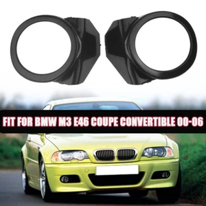 2X Cubierta de anillo de luz antiniebla para parachoques delantero izquierda y derecha para BMW M3 E46 2000-06 - Imagen 1 de 11