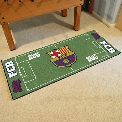 Alfombra antideslizante para campo de fútbol FC Barcelona alfombra para corredor alfombra decoración de oficina en casa Foto 1 de 3
