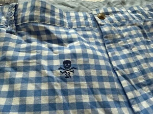 Polo Ralph Lauren Para Hombre Talla Grande y Alto 54B Azul Calavera Pantalones Cortos Golf Clásicos Nuevos - Imagen 1 de 17