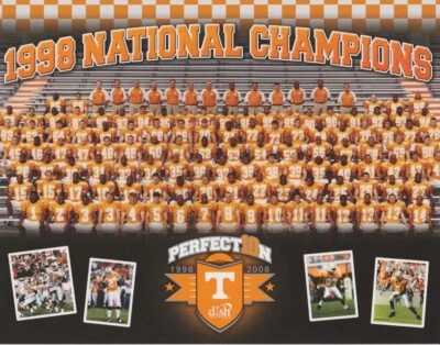 Foto del equipo del décimo aniversario de los campeones nacionales de Tennessee Volunteers '98 2008 Foto 1 de 2