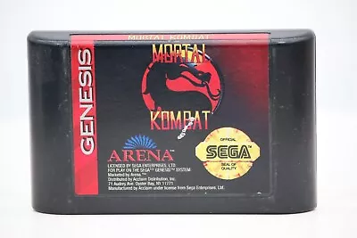 Mortal Kombat (Sega Genesis) Cart Only - Tested and Working - Image 1 of 4