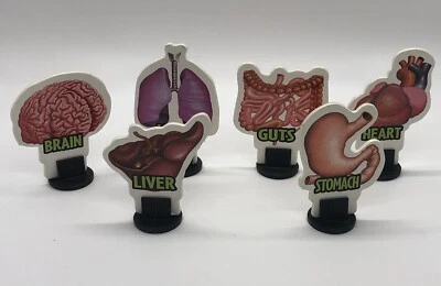 Doctor Dreadful Scabs N’ Guts Board Game Replacement Pieces Body Parts 6 Movers - Image 1 of 4