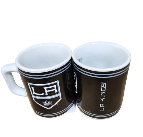 LOS ANGELES KINGS TEAM CERAMIC SHOT GLASS/MUG 2 OZ NEW NHL LICENSED Cover