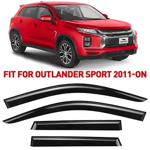 Rain Guards Vent Visors Shade for 2011-2025 Mitsubishi Outlander Sport - Picture 1 of 9