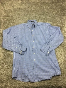 Kirkland Signature Button Up Shirt Mens Size Small Long Blue White Non-Iron - Picture 1 of 11
