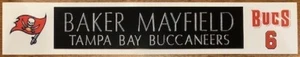 BAKER MAYFIELD TAMP BAY BUCCANEERS FULL COLOR LOGO WITH ENGRAVED NAME PLATE - Picture 1 of 1