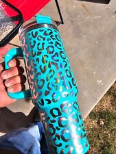 40oz. Iridescent Leopard Print Quencher H2.0 Vacuum Insulated 6 Colors USA flow