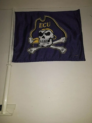 East Carolina Pirates Purple Car Flag ( set of two ) Cover