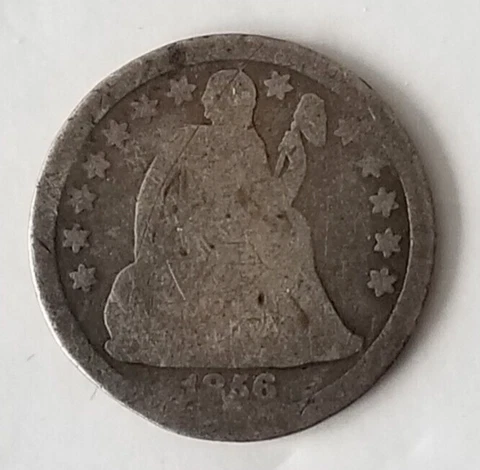 1856 -P Seated Liberty Dime -- 90% Silver United States - Philadelphia Mint Cover
