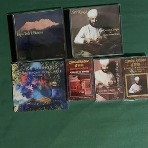 Kiranpal Singh Santoor Maestro  Cds X3  & 3 Cassettes New - Picture 1 of 3