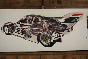 Porsche 962 pvc large WORK SHOP banner garage car show banner - Picture 1 of 3