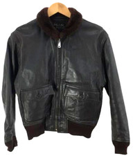EASTMAN LEATHER TYPE G-1 FLIGHT JACKET BROWN SIZE 38 A-2 B-3 MA-1 LEATHER JACKET