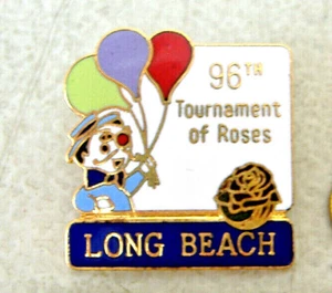 LONG BEACH~96TH TOURNAMENT OF ROSES~TIE-TAC PIN - Picture 1 of 4