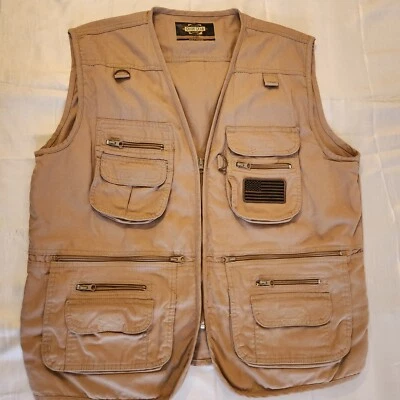 Guide Series Fishing Shooting Vest Men L Photography Pockets Conceal Zipper Gorp - Image 1 of 4