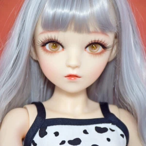 60cm Height Girl Doll Toy Green Eyeballs Changeable Vest Pants Shoes Removable - Picture 1 of 21
