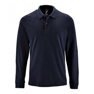 SOLS Mens Perfect Long Sleeve Pique Polo Shirt (PC2912)