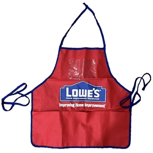 Lowes Red Build & Grow Kids Work Handy Man Building Tool Art Apron 3-6 Year Old - Picture 1 of 3