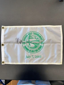 JOHN DALY SIGNED FLAG MONTREAL CEDARS GOLF TOURNAMENT 2003 C/W HOLDER   *8704 - Picture 1 of 8