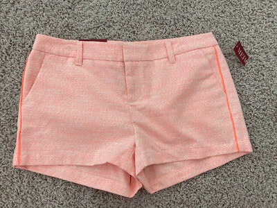 New Merona Juniors Short Shorts Orange Peach Size 4 NWT - Image 1 of 4