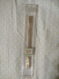 Vintage Speidel Twist-O-Flex Uhrenarmband, galvanisiert 14kgold - Bild 1 von 10