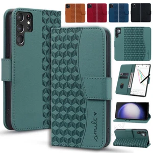 Case For Samsung Galaxy S25 S24 Ultra S23 S22 S21 S20 Leather Phone Cover Protector - Picture 1 of 54