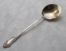 Rare Large Serving Spoon Rococo Style 950er Sterling Silver Handmade
