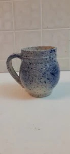 Taza de cerámica Jamestown moteada azul vintage - Imagen 1 de 4