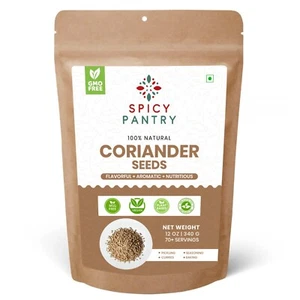 Coriander Seeds Whole - 100% Natural Spice for Cooking & Seasoning - 12 oz - Picture 1 of 1