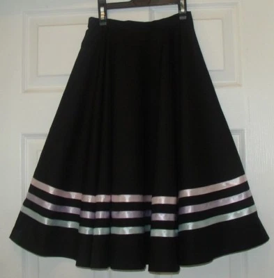 VICTORIA DANCE SCHOOL SHOP RAD IDTA CHARACTER BALLET SKIRT PASTEL RIBBONS Poly/cotton or polyester minimal