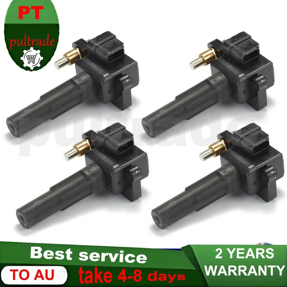 4 катушки зажигания 22433-AA421 для SUBARU FORESTER SF EJ205 IMPREZA SALOON EJ205 - Изображение 1 из 4