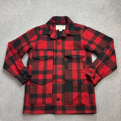 CC Filson Jacket Adult X Small Red Mackinaw 100% Wool USA Outdoors Work Men - Image 1 of 4