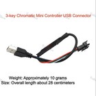 1PCS 3-key Chromatic Mini Controller USB Connector Fast Shipping New