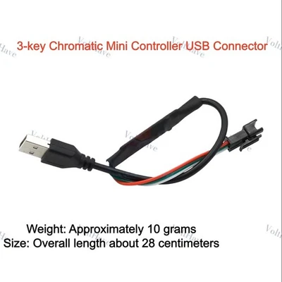 1 Stück 3-Tasten Chromatischer Mini Controller USB Anschluss Schneller Versand Neu - Bild 1 von 3