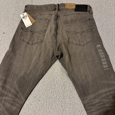 Polo Ralph Lauren Varick Slim Straight Jeans Mens 32x32 Gray NWT - Image 1 of 4