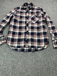 Orvis Shirt Womens XS Purple Plaid Long Sleeve Button Up Outdoor Flannel - Picture 1 of 18