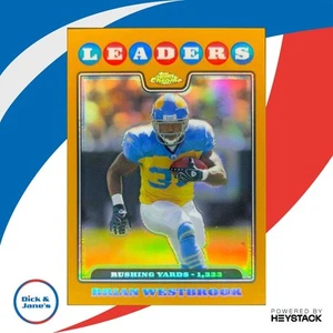 2008 Topps Chrome Brian Westbrook Gold Refractor 86/199 Philadelphia Eagles - Picture 1 of 10