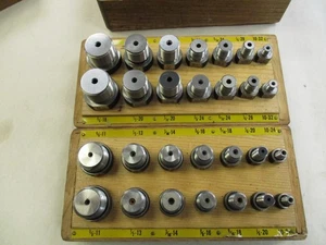Threaded hole locators TTCO Complete Corse & Fine Thread Sets 5/8" to 3/16" Dia. - Picture 1 of 6